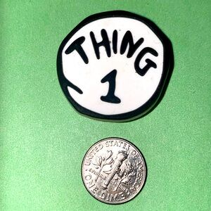 (10 for $15) The Cat in the Hat THING 1 Croc Charms